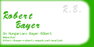 robert bayer business card